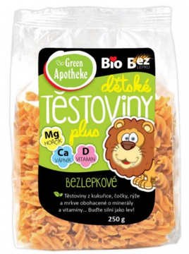BIO dětské bezlepkové těstoviny 250 g  Green Apotheke 